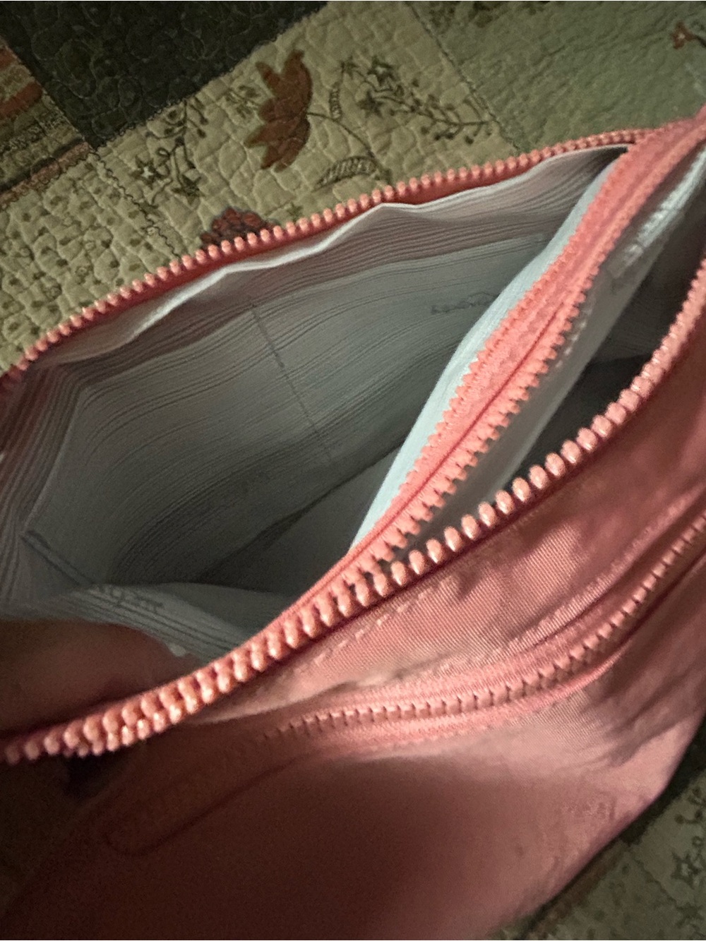 Kipling Rose Pink Nylon Crossbody Bag with Front Zip Pockets - Picture 10 of 13